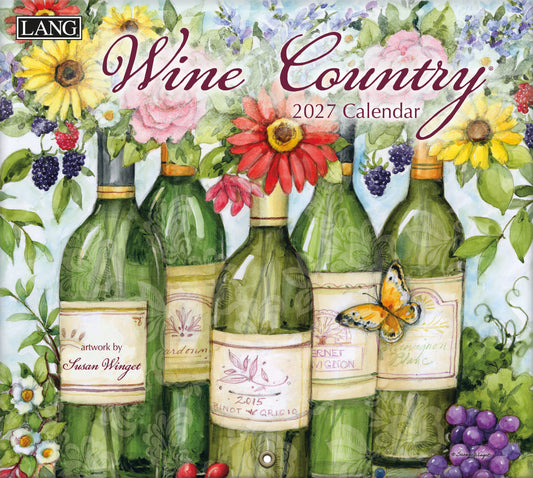 Lang 2027 Calendar - Wine Country