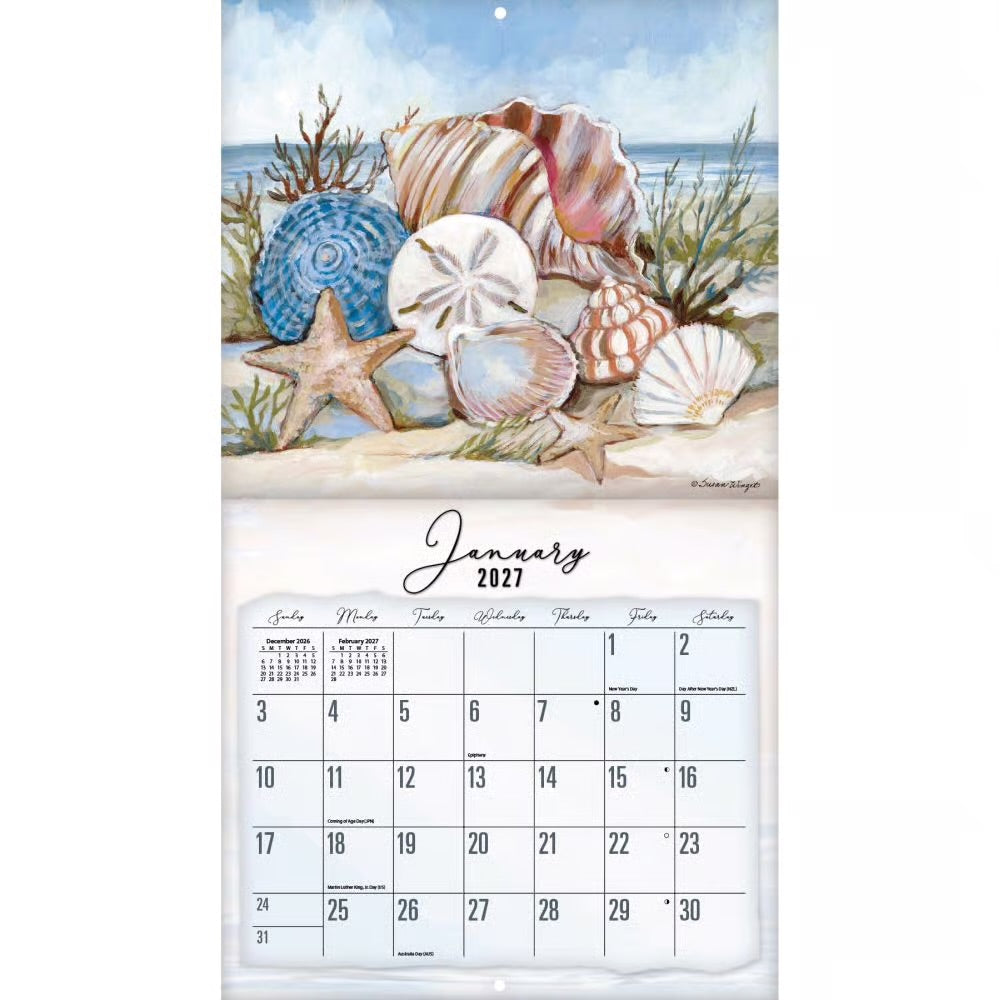 Lang 2027 Calendar - Coastal Shores