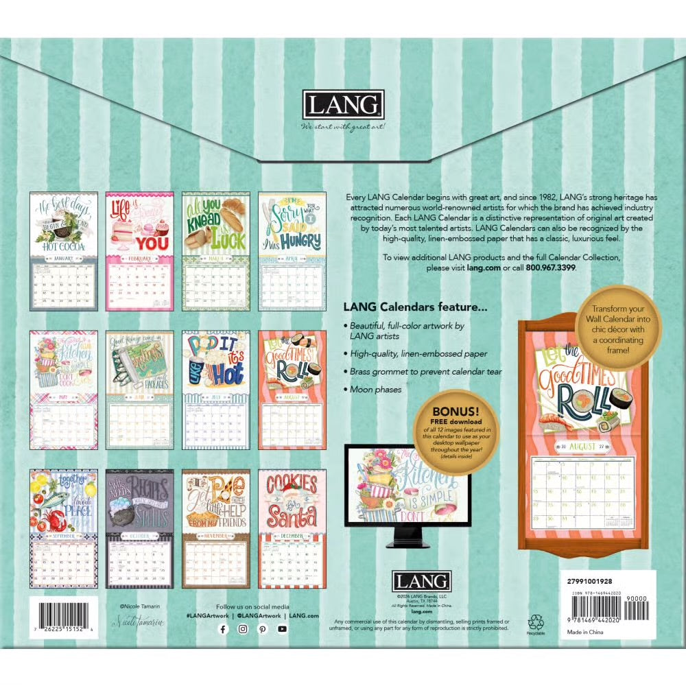 Lang 2027 Calendar - Love to Cook