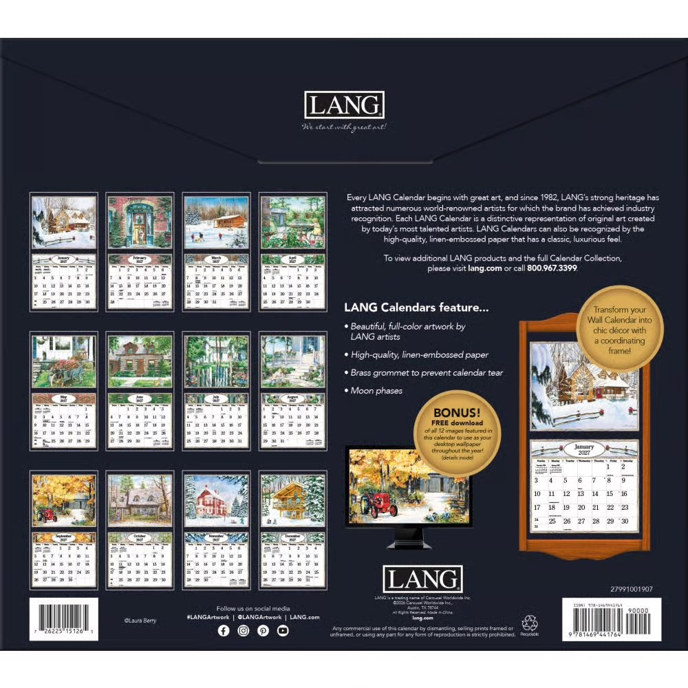 Lang 2027 Calendar - Country Welcome