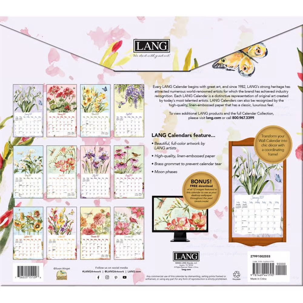 Lang 2027 Calendar - Eden