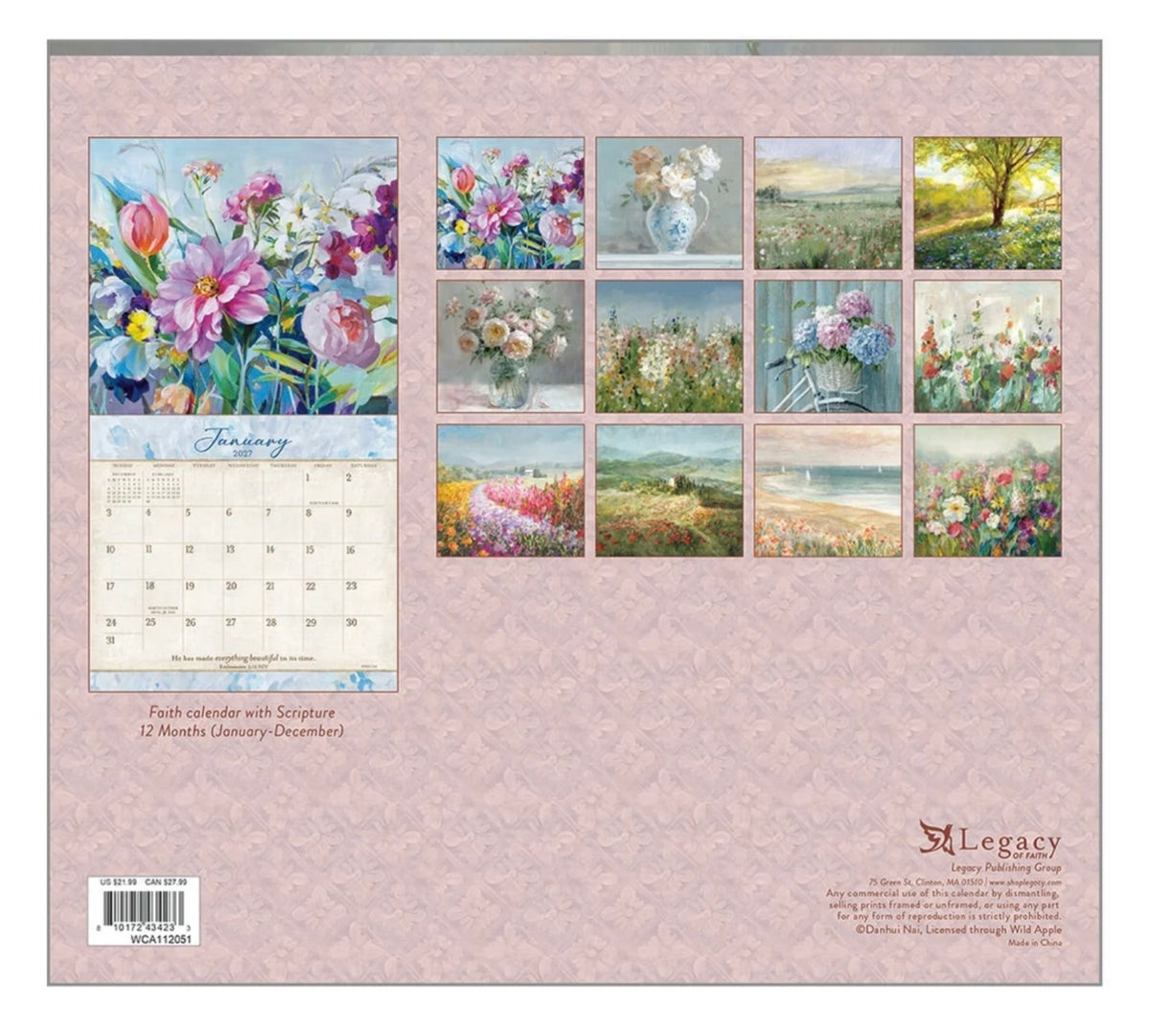 Legacy 2027 Calendar - Tranquility