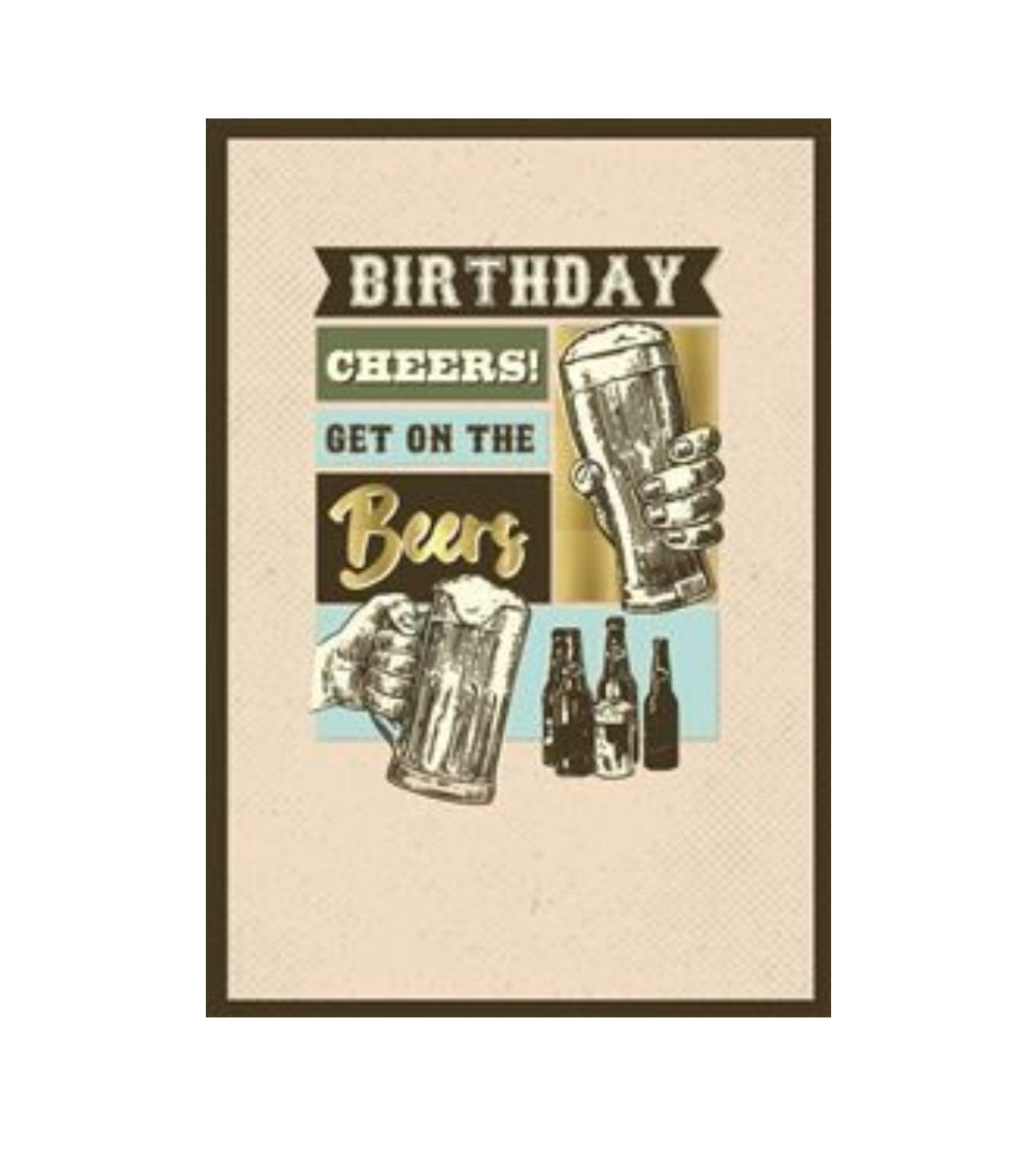 Card - Birthday Cheers! Get On The Beers (Aussie Vibes)