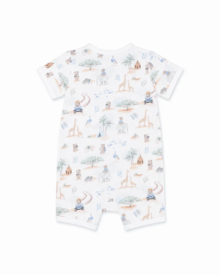 Brady Organic Short Sleeve Zip Romper