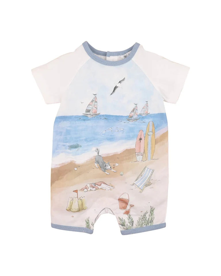 Max Organic Short Sleeve Beach Romper