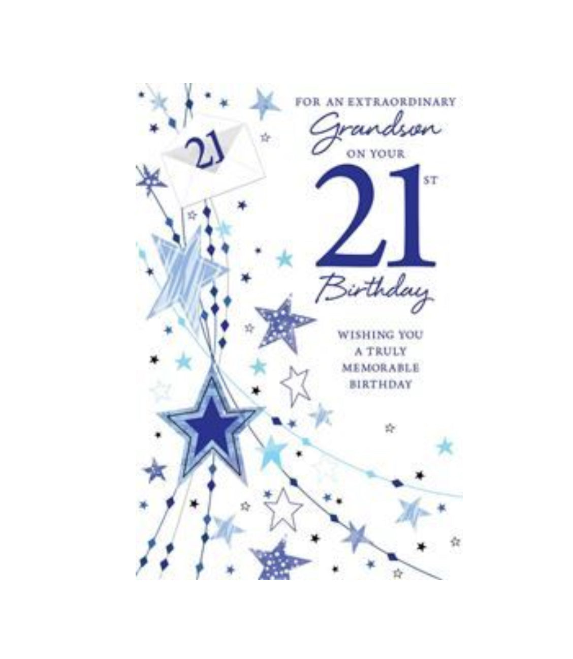 Card - For An Extraordinary Grandson On Your 21st Birthday