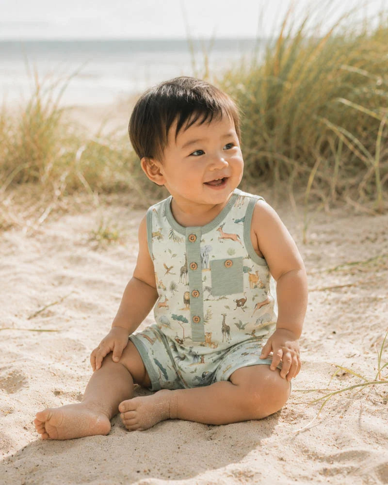 Sway Organic Elephant Romper