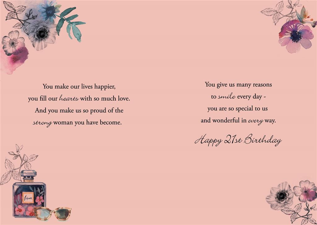 Card - To A Special Daughter On Your 21st Birthday