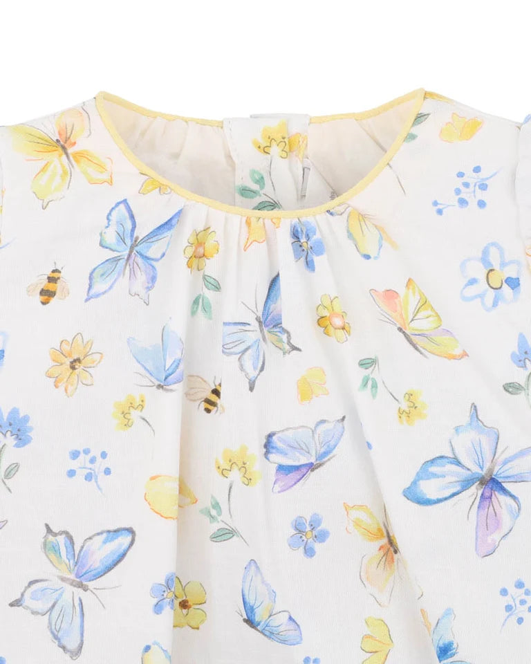 Libby Short Sleeve Butterfly Romper