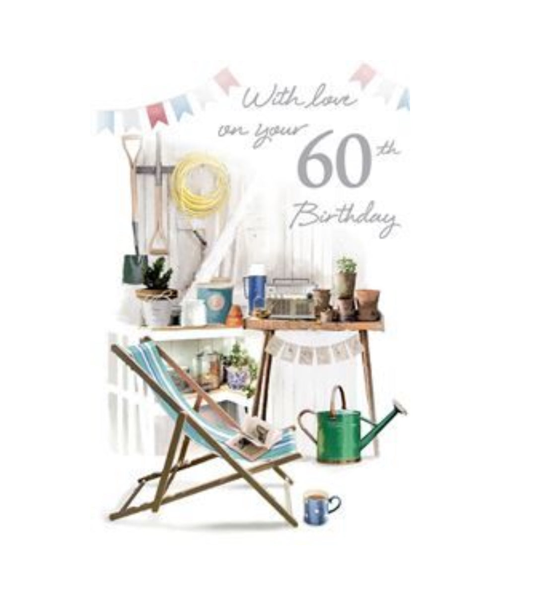 Card - With Love On Your 60th Birthday (Gardening)