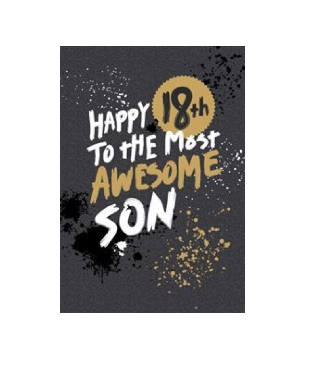 Card - Happy 18th To The Most Awesome Son