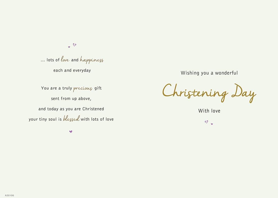 With Love Card - On Your Christening Day (Church Scene)