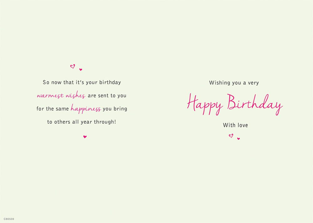 With Love Card - Happy Birthday (Bouquet Of Flowers)