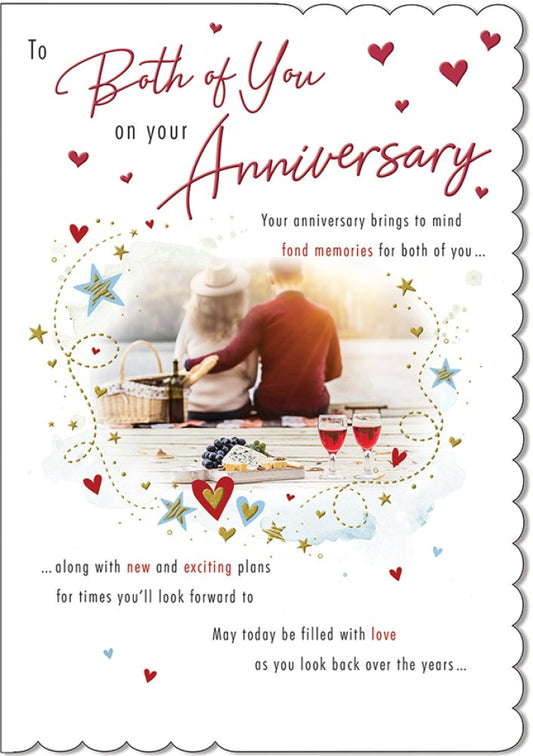 With Love Card - To Both Of You On Your Anniversary