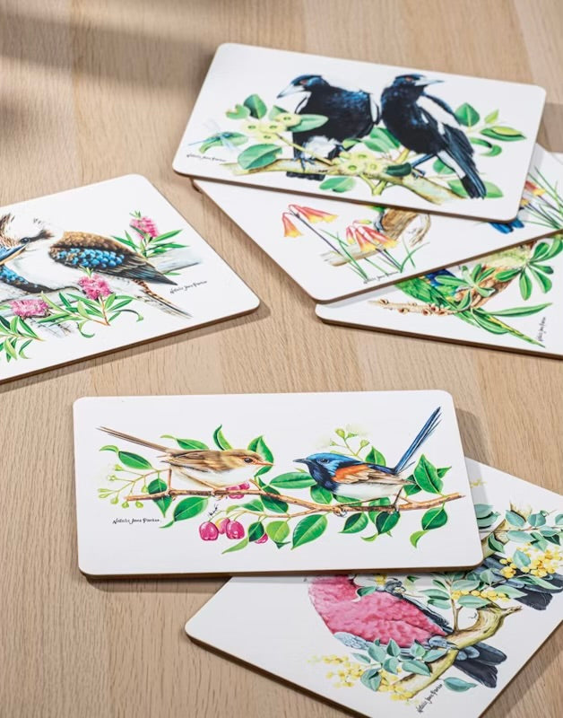 Australian Birds - 6PK Assorted Placemat
