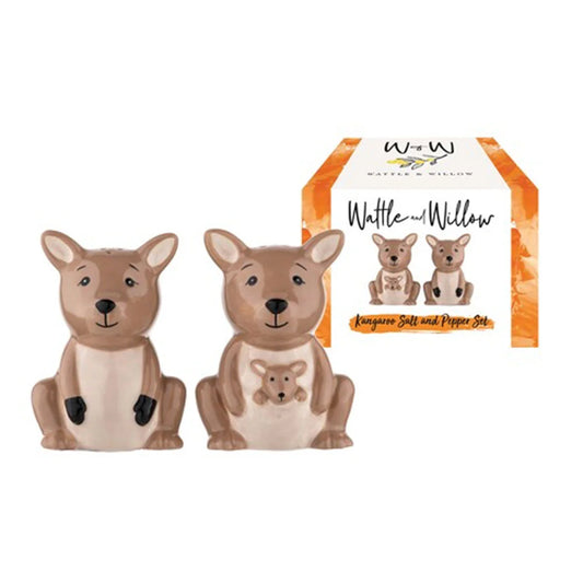 Aussie Mates Salt & Pepper Set - Kangaroo