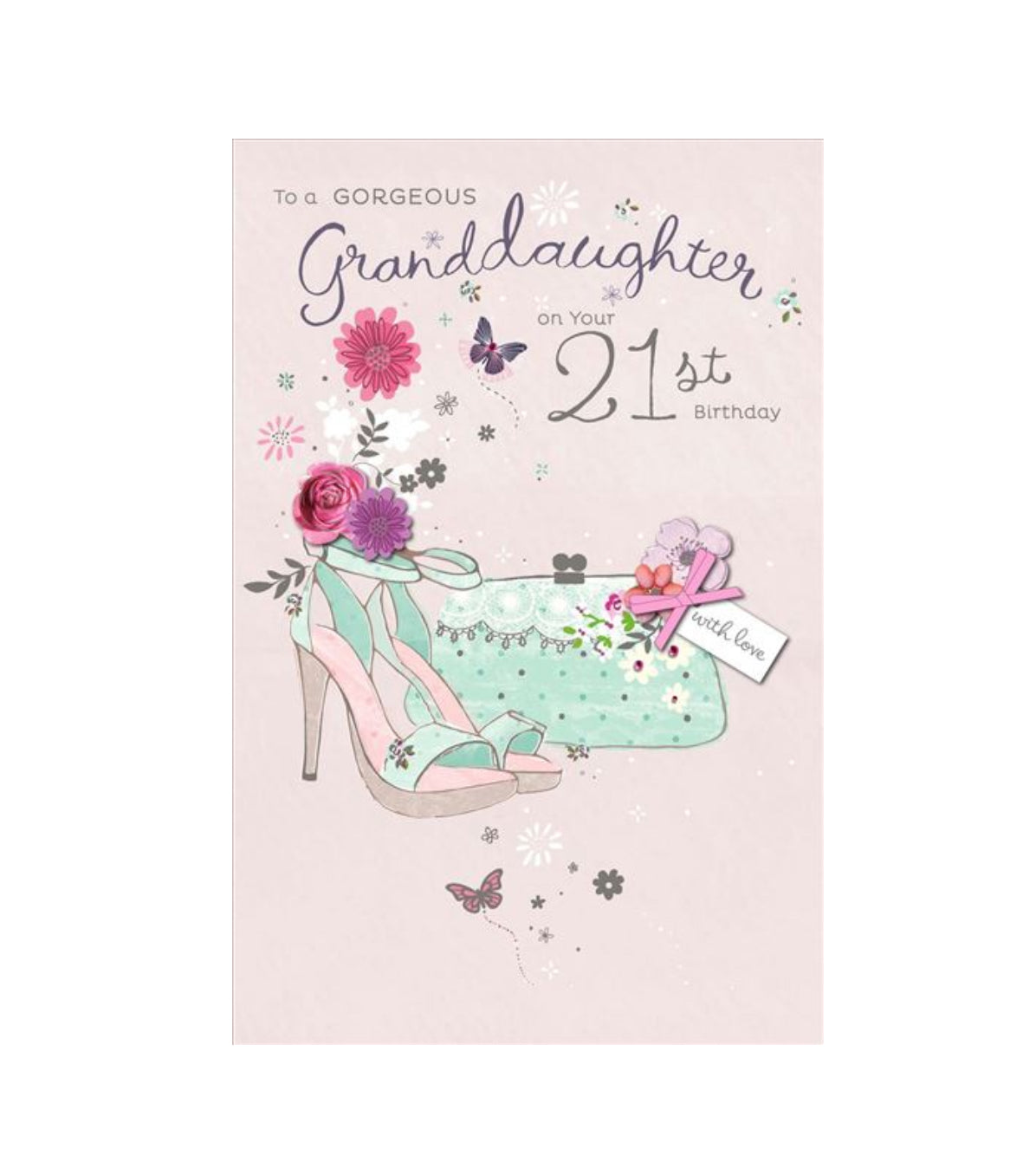 Card - To a Gorgeous Granddaughter on Your 21st Birthday (Heels)