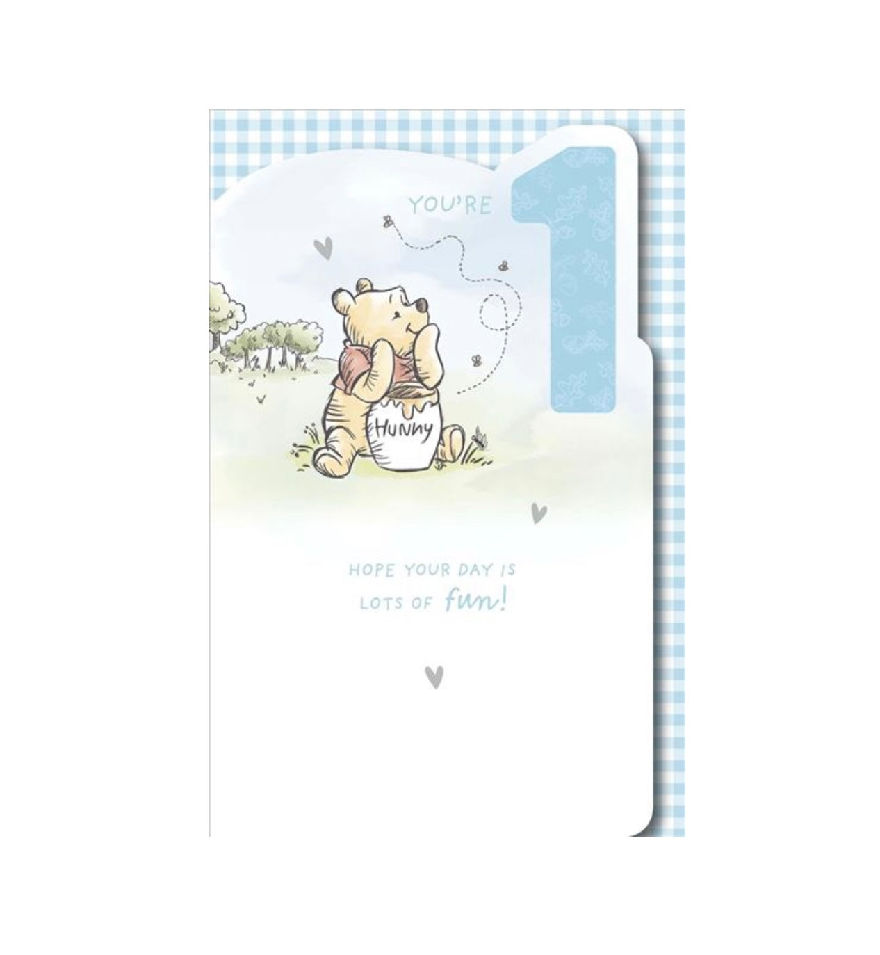 Card - Blue You’re 1 (Winnie the Pooh)