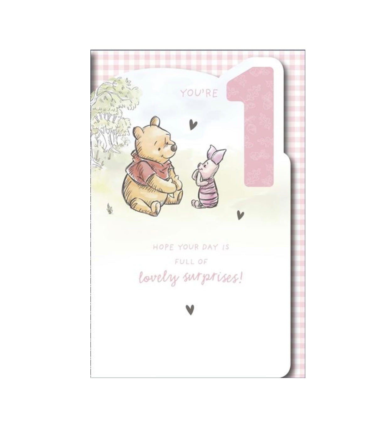 Card - Pink You’re 1 (Winnie the Pooh)