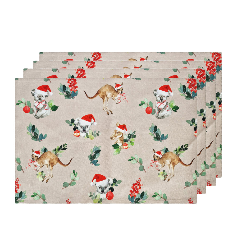 Outback Christmas Placemat 4pk