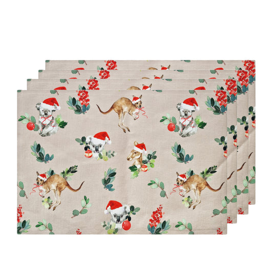 Outback Christmas Placemat 4pk