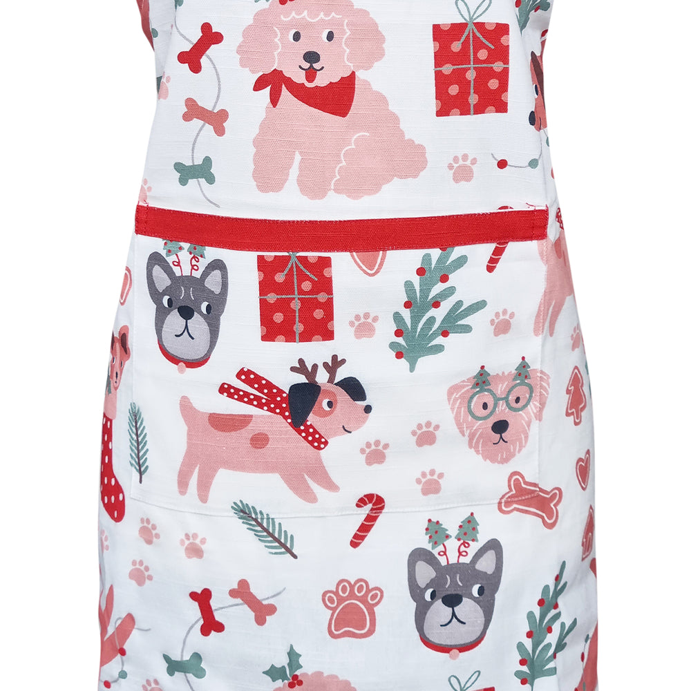Christmas Dogs Apron