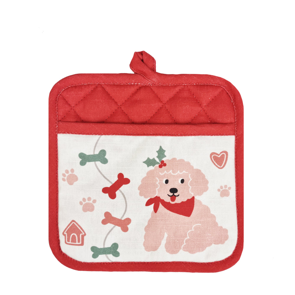 Christmas Dogs Pot Holder 2pk