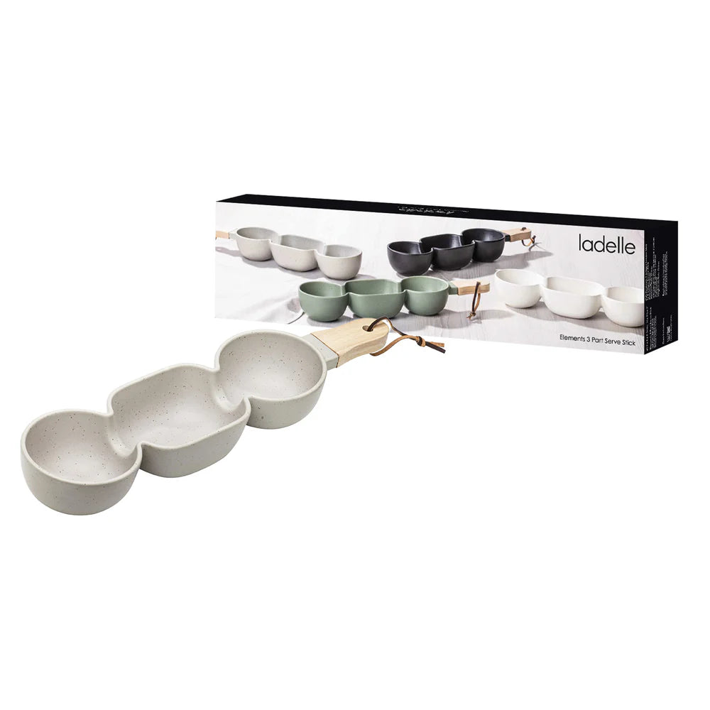 Elements 3 Part Taupe Serve Stick