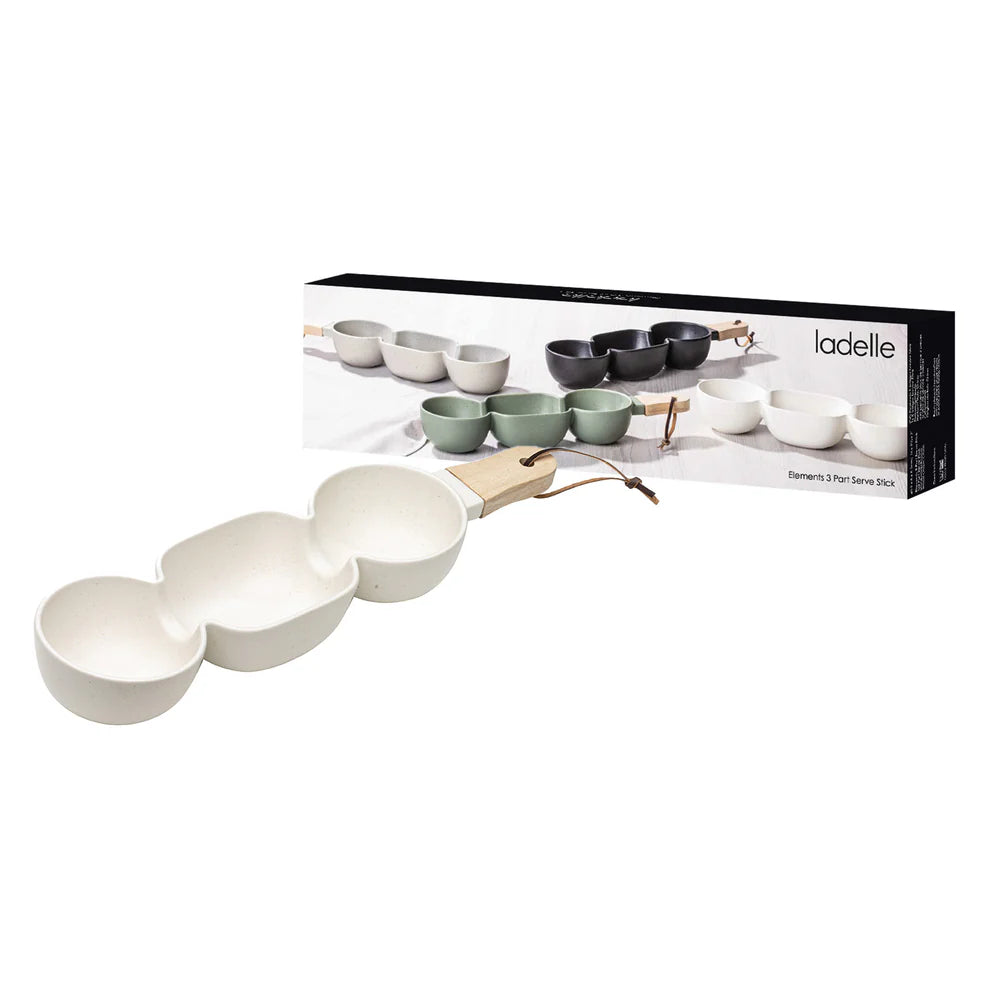 Elements 3 Part White Serve Stick