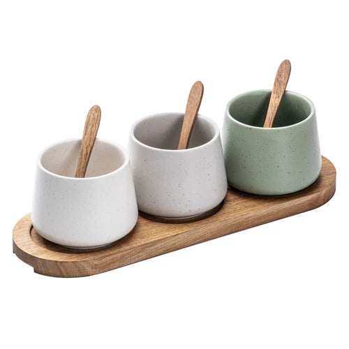 Elements Assorted Bowl, Spoon & Tray Set