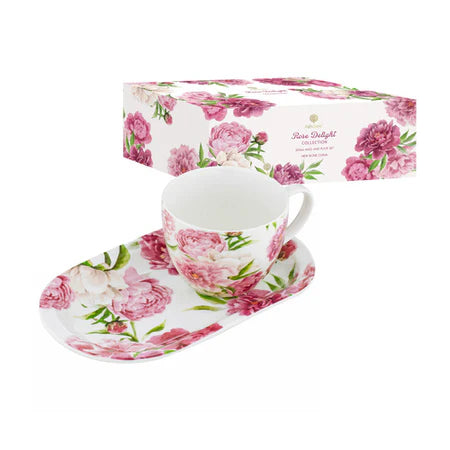 Rose Delight - Mug & Plate Set