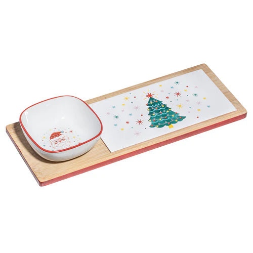 Candy Christmas Board & Bowl Set