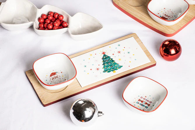 Candy Christmas Board & Bowl Set