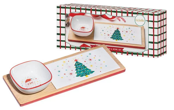 Candy Christmas Board & Bowl Set