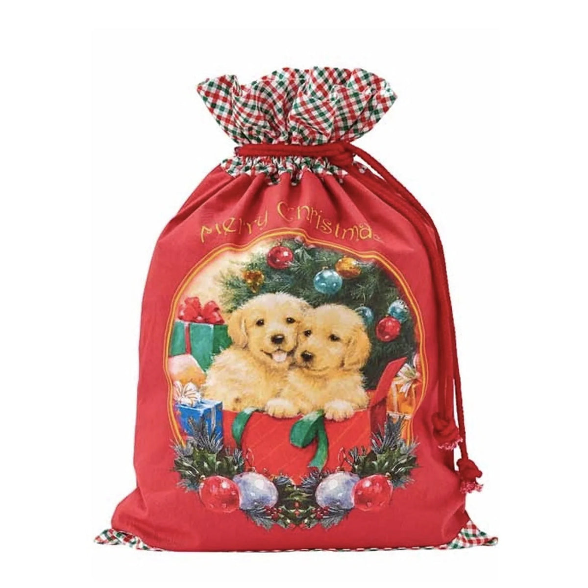 Christmas Furry Friends Santa Sack