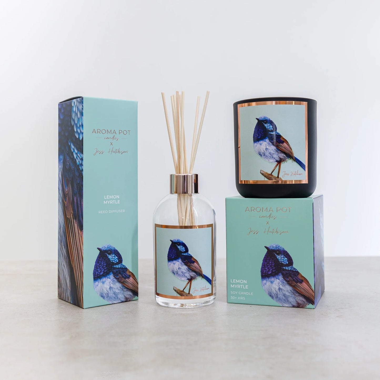Aroma Pot Candle - Lemon Myrtle (Fairy Wren)