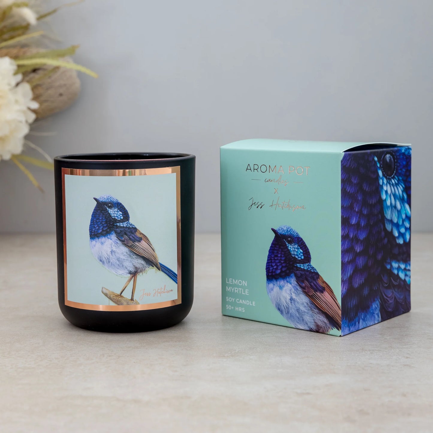 Aroma Pot Candle - Lemon Myrtle (Fairy Wren)