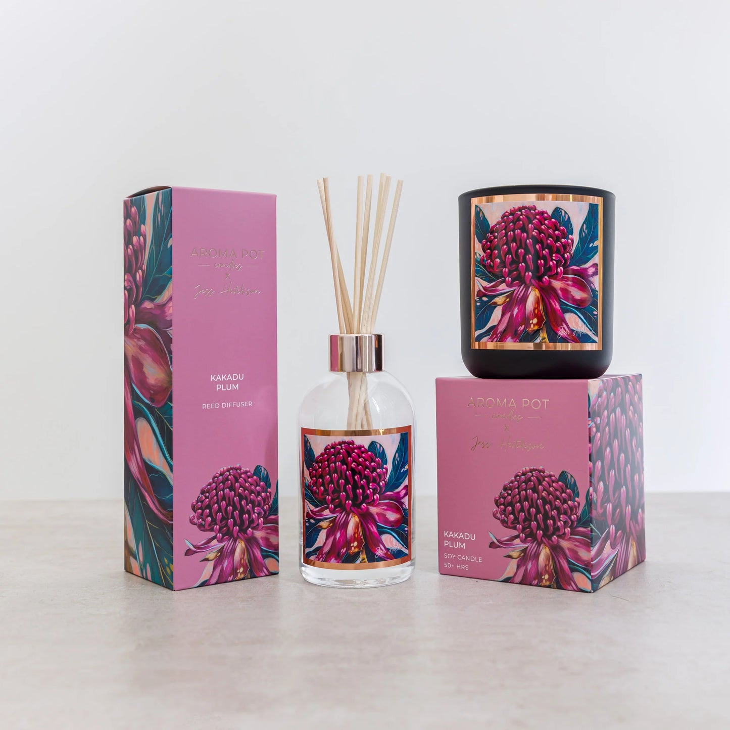 Aroma Pot Candle - Kakadu Plum (Waratah)