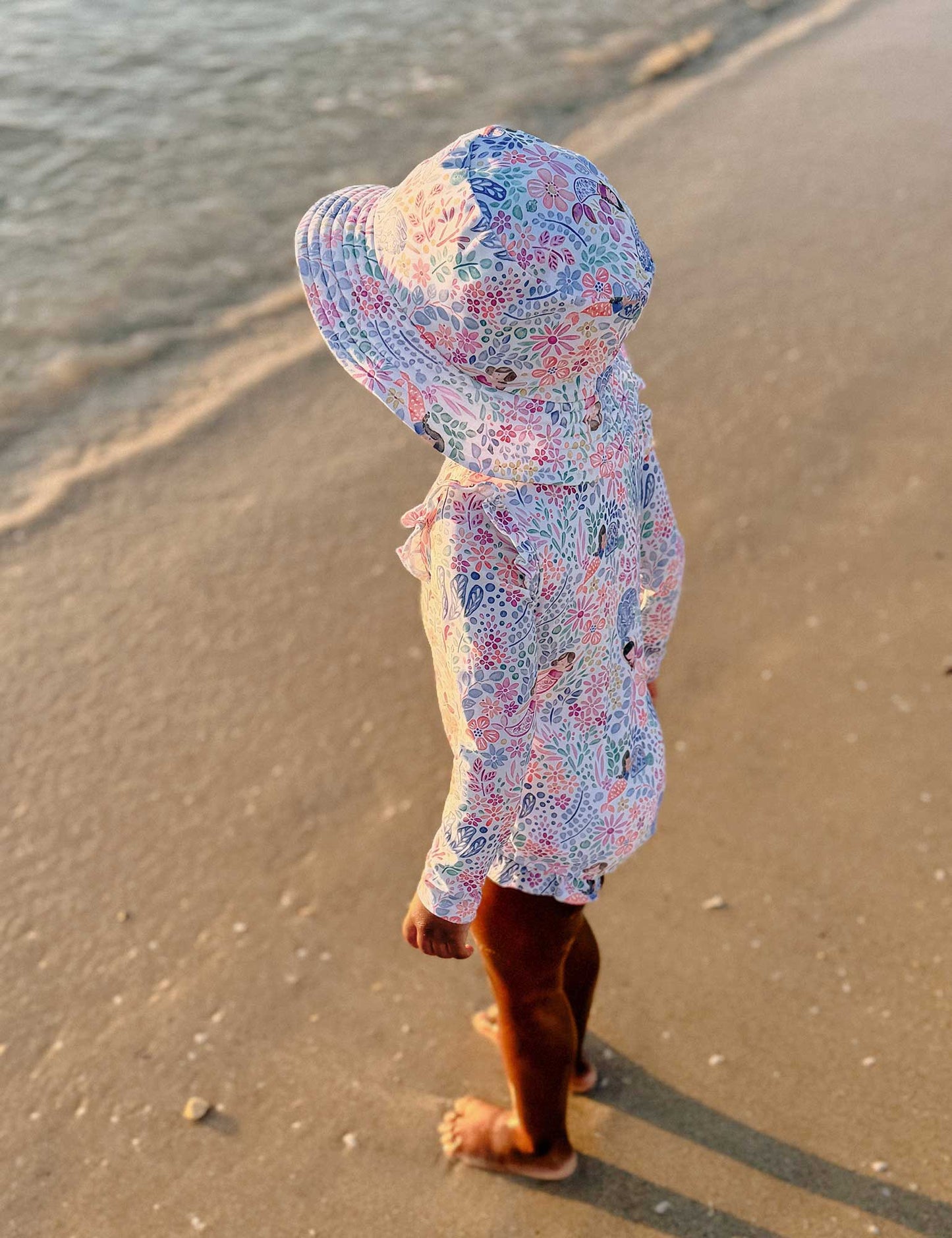 Mermaid Broad Brim Swim Hat