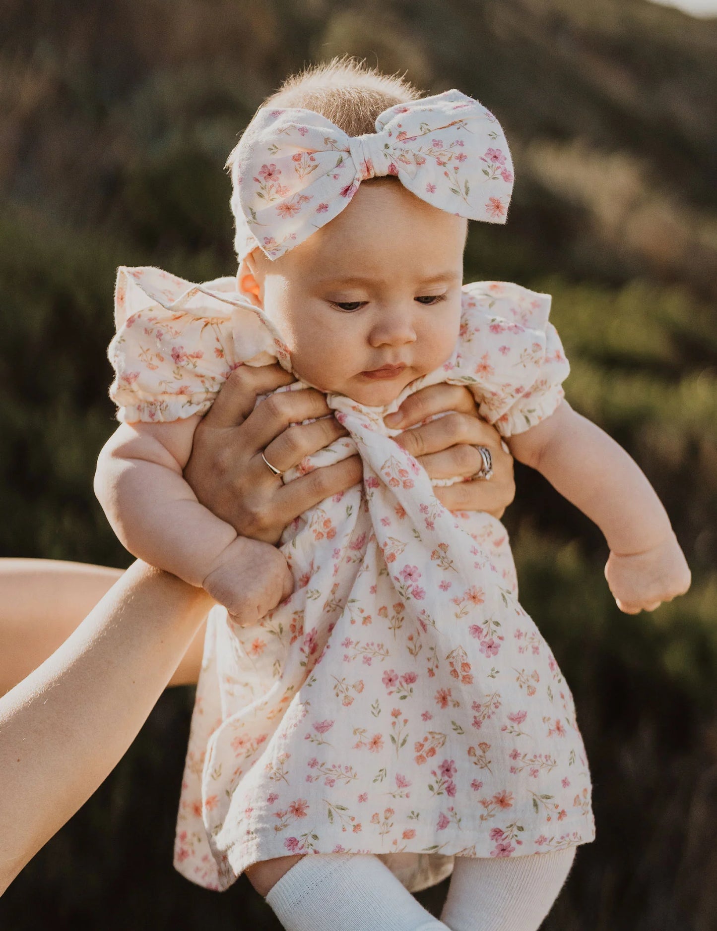Seaside Floral Bow Headband