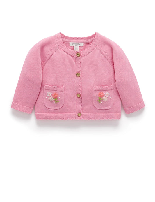 Seaside Embroidered Cardigan