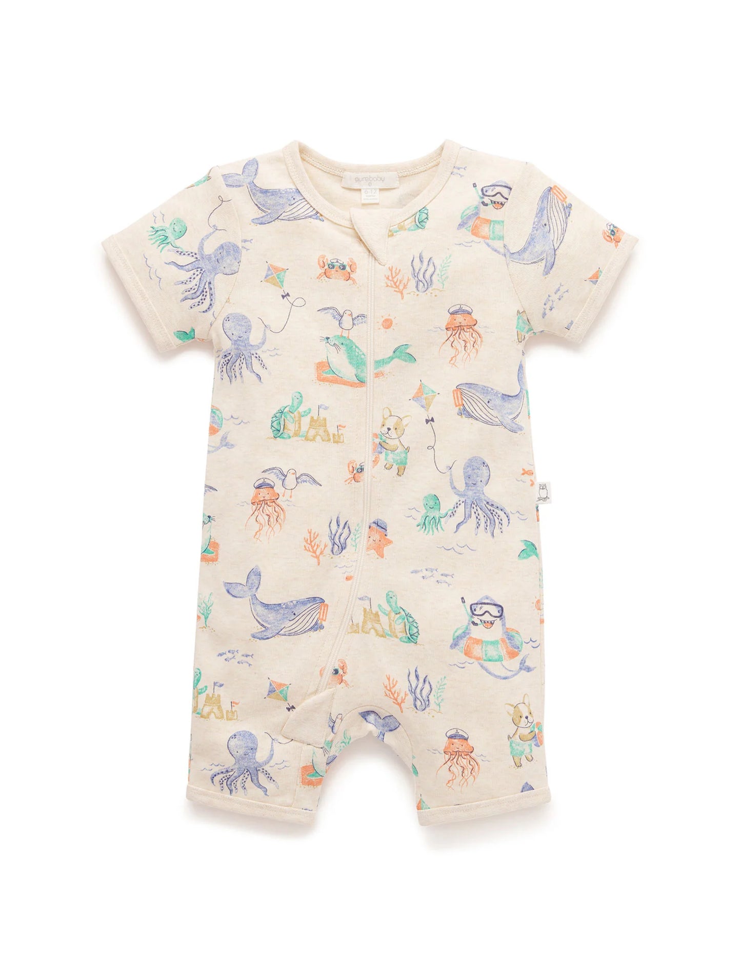 Splish Splash Short Sleeve Sleep Growsuit