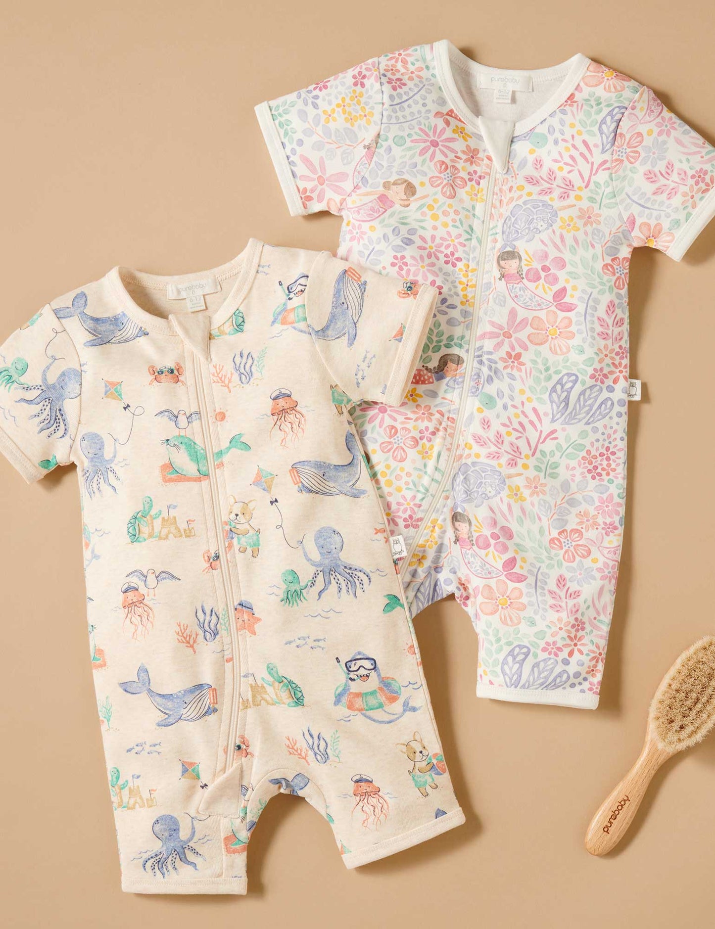 Splish Splash Short Sleeve Sleep Growsuit