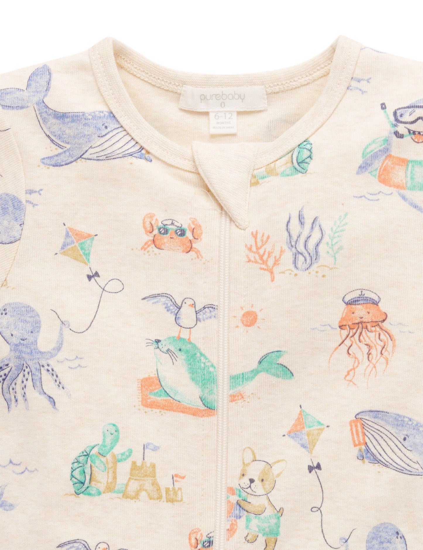 Splish Splash Short Sleeve Sleep Growsuit