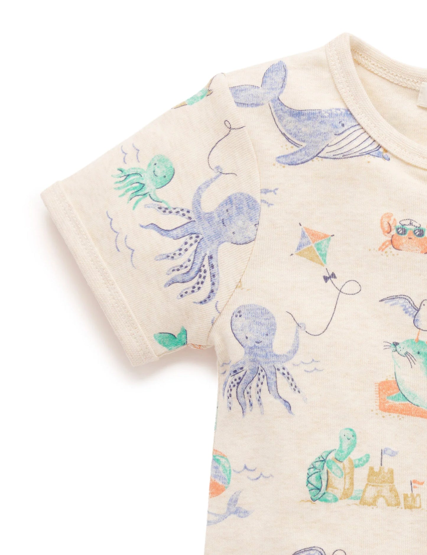 Splish Splash Short Sleeve Sleep Growsuit