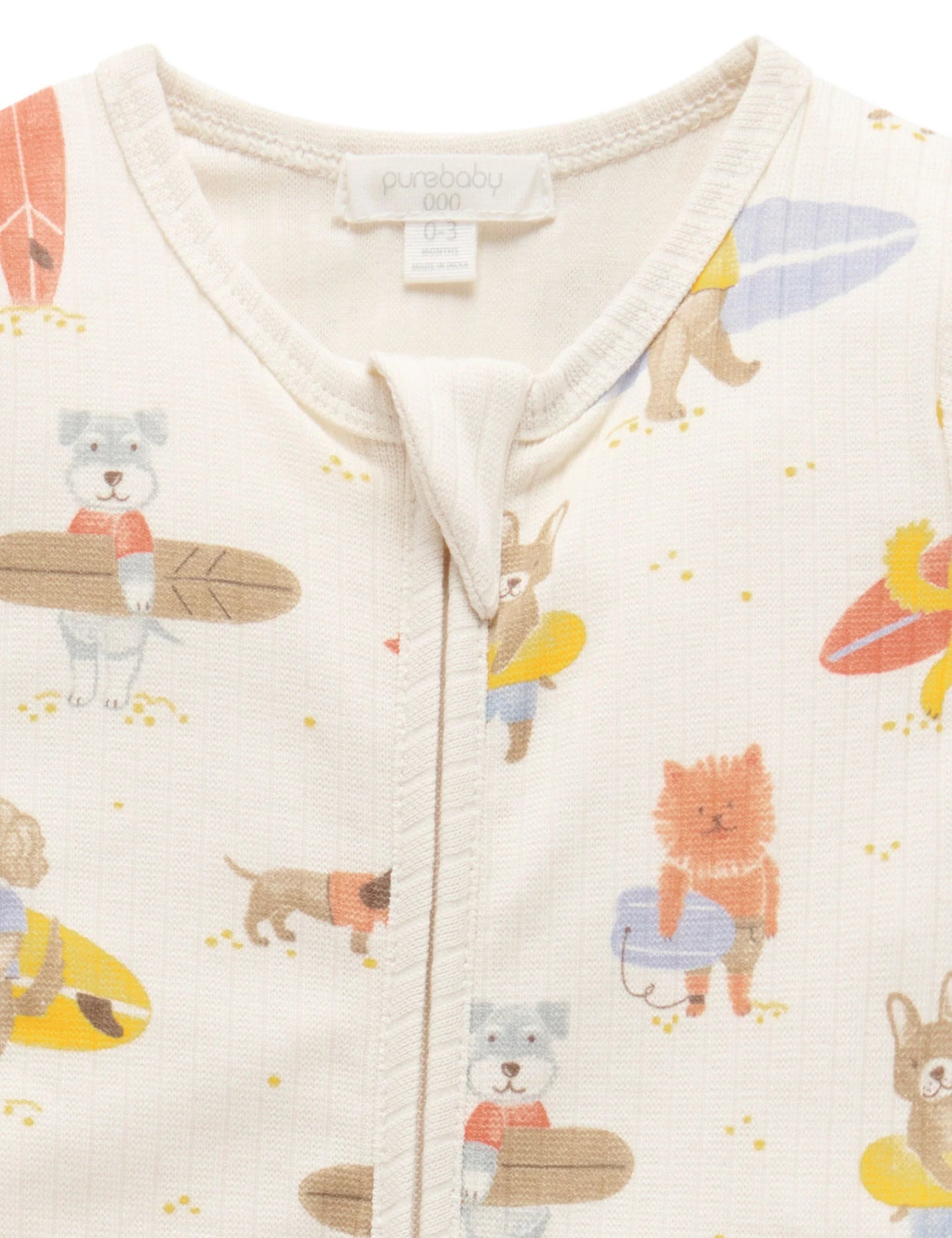 Surfing Dogs Rib Zip Growsuit