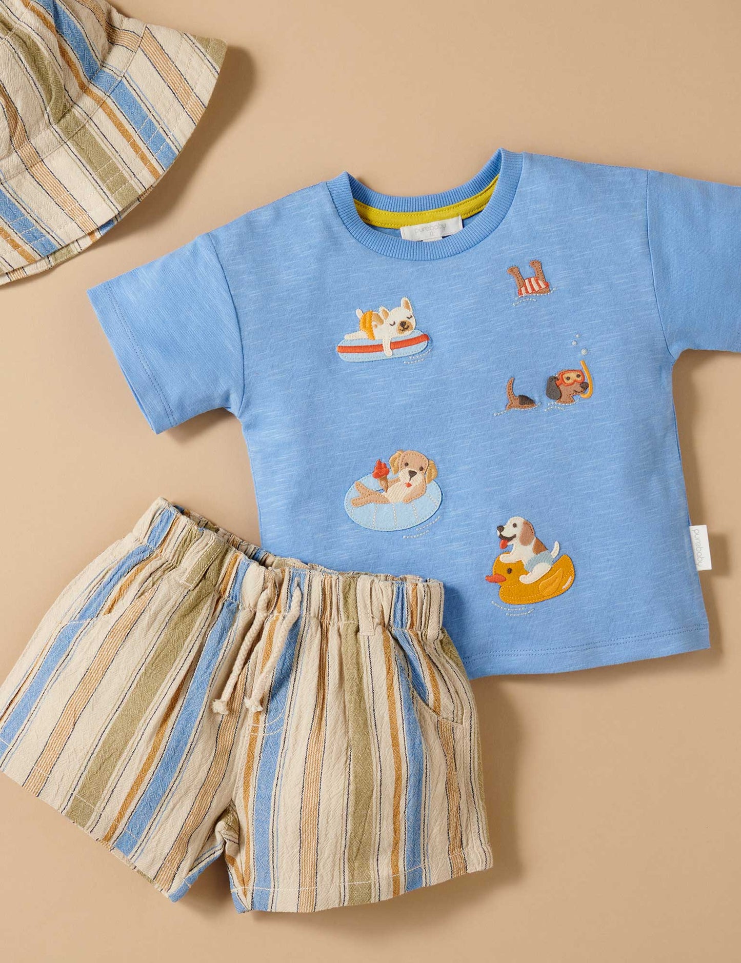 Floating Puppies Tee & Shorts Set