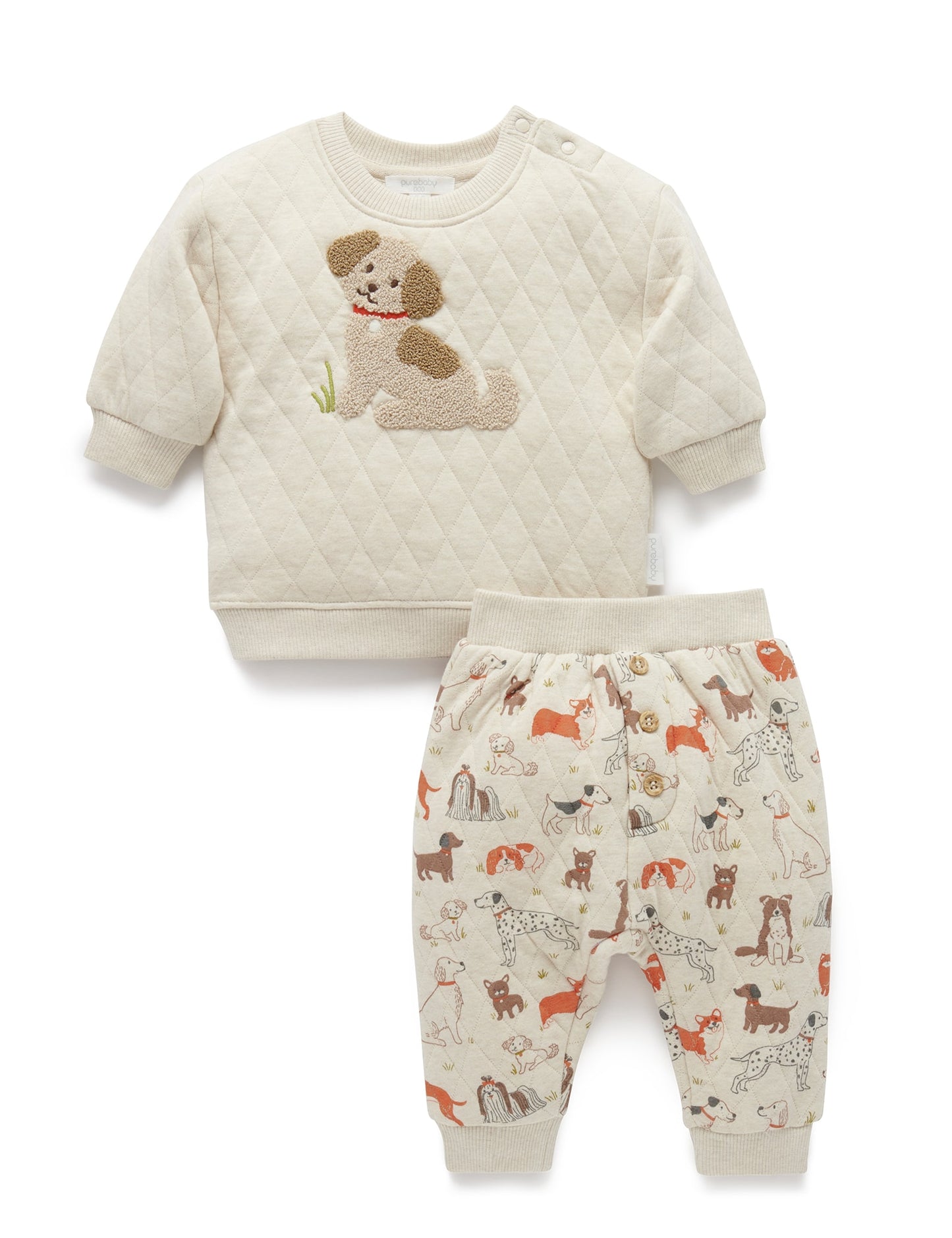 Doggy Quilted Track Set