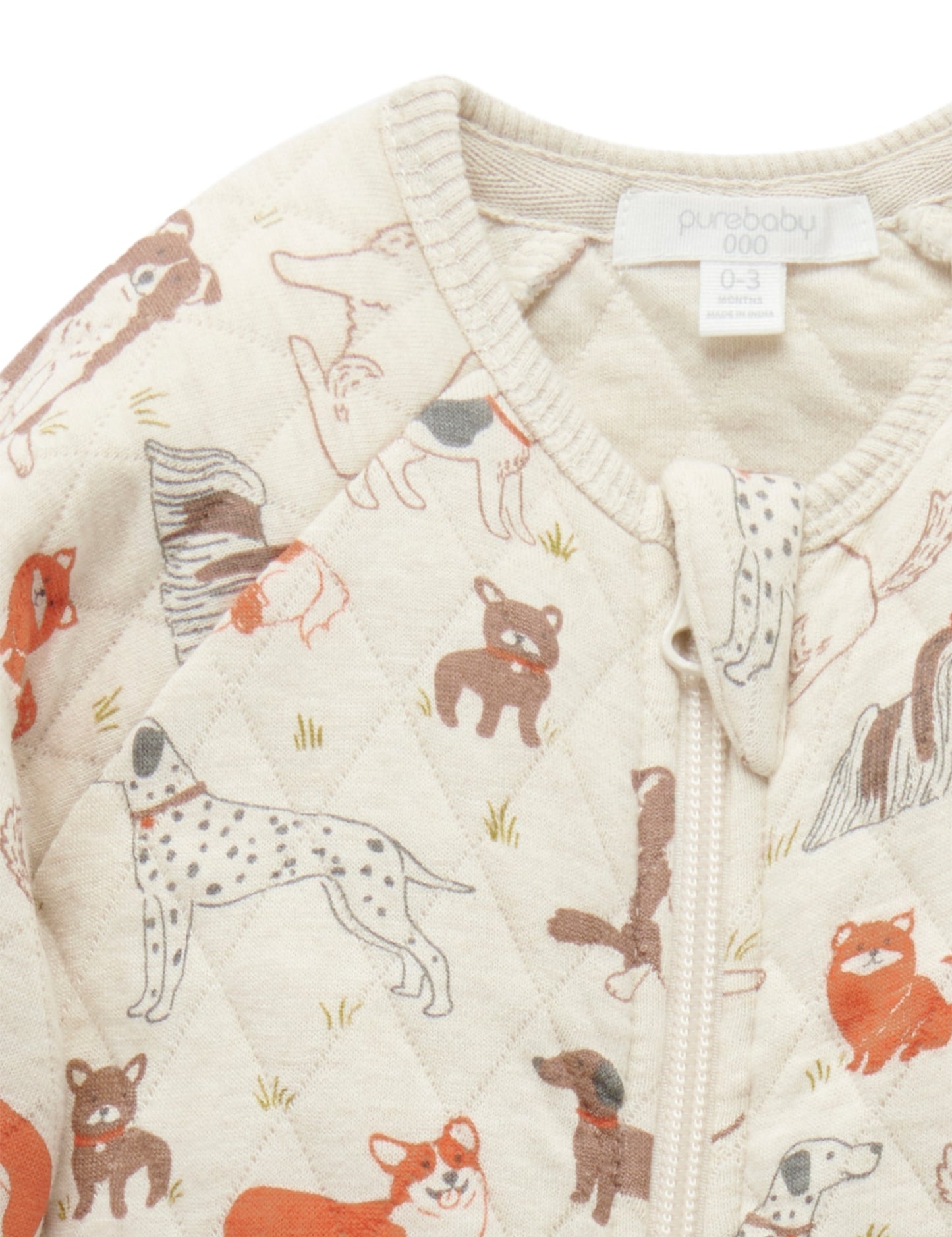 Doggy Quilted Growsuit