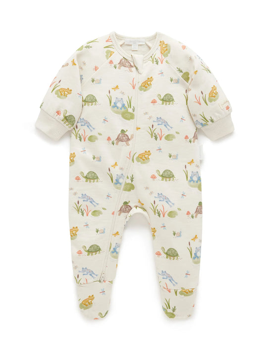 River Friends Fleece Zip Growsuit